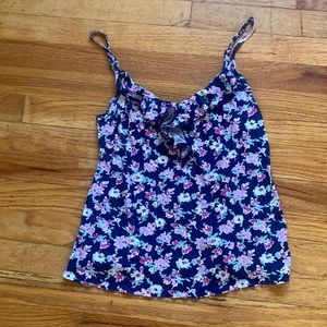 Old Navy Ruffle Neckline Floral Camisole
